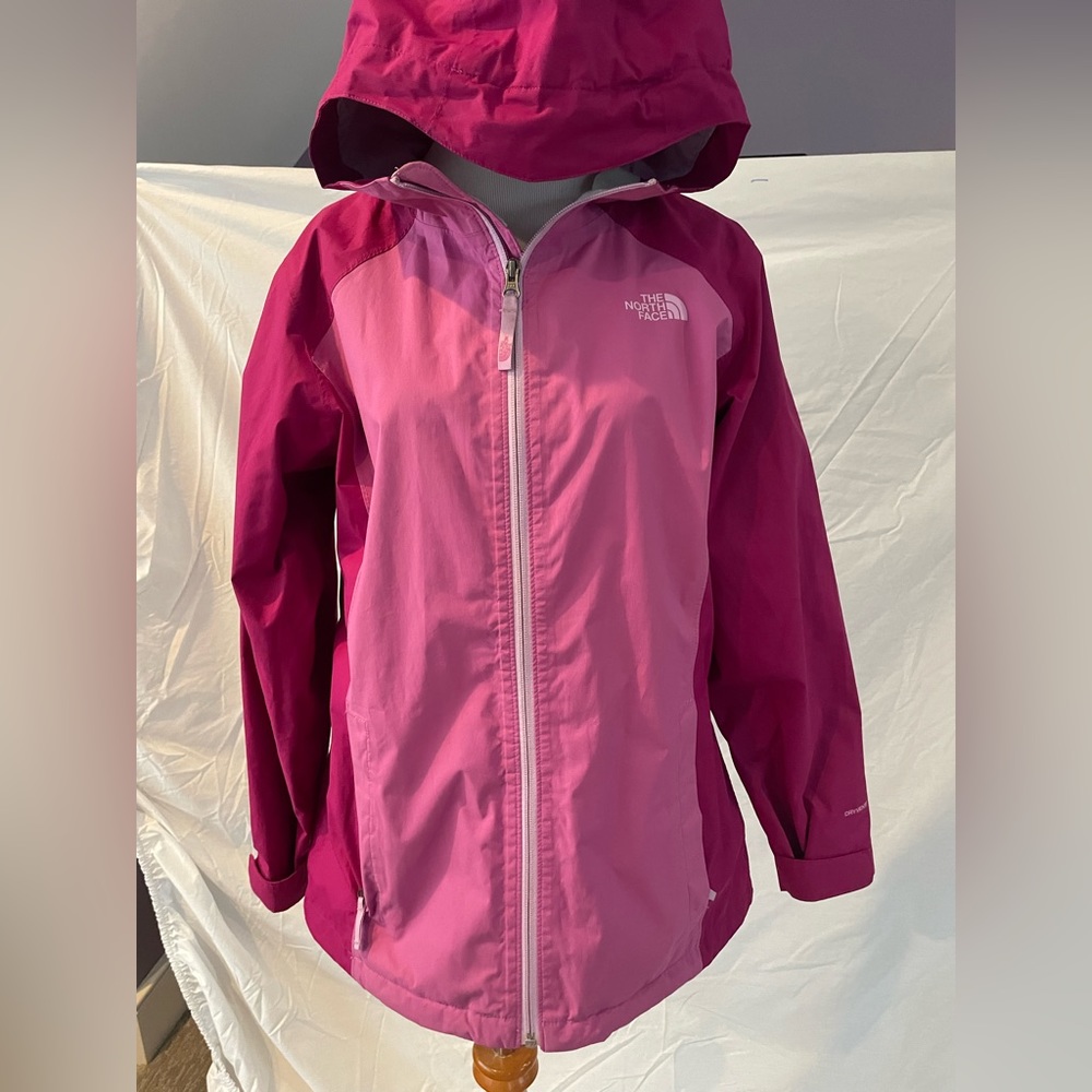 North Face xl girls pink rain jacket